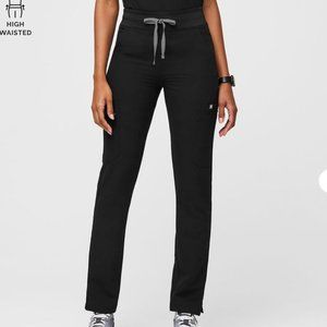 women's Black Yola™ High Waisted 2.0 - Petite Skinny Scrub Pants - M - Petite